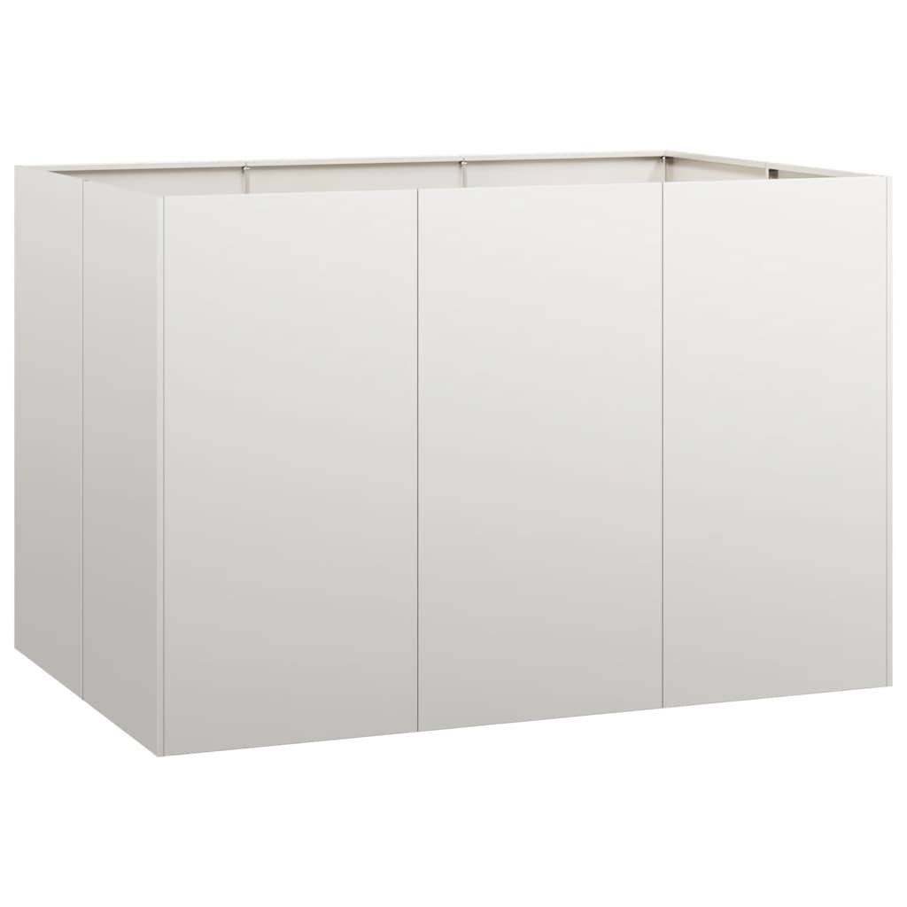 vidaXL Pflanzkübel 120x80x80 cm Edelstahl