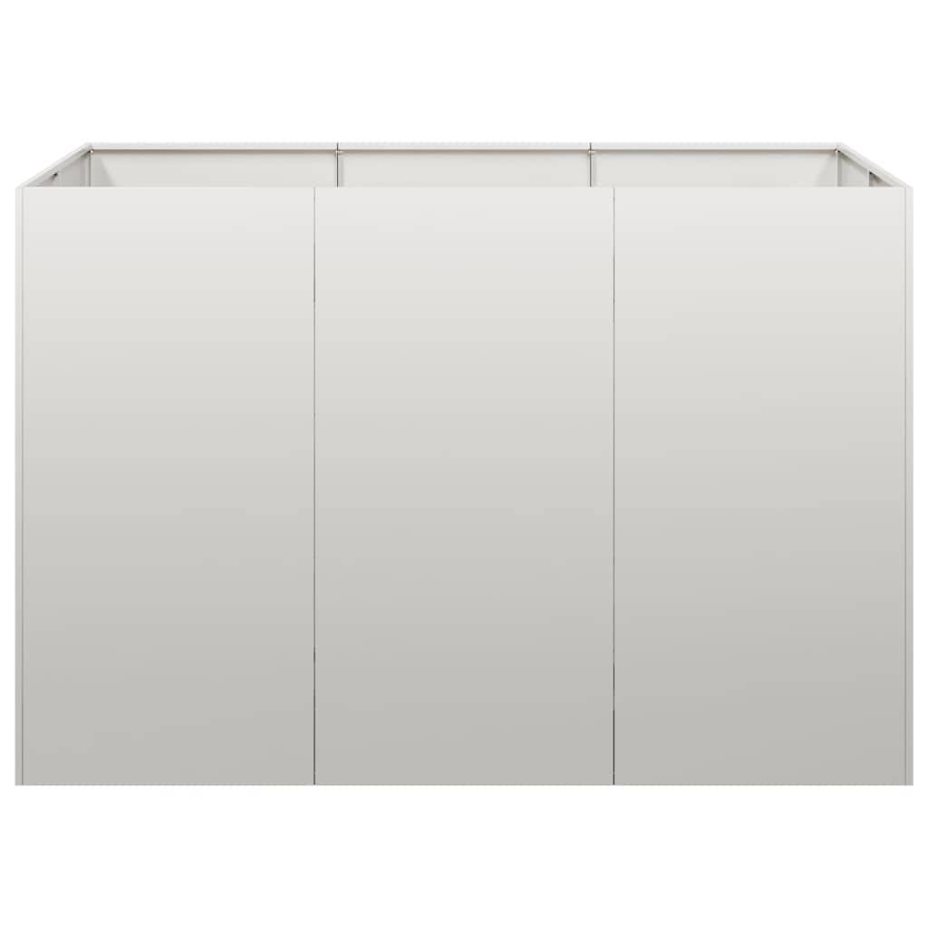 vidaXL Pflanzkübel 120x80x80 cm Edelstahl