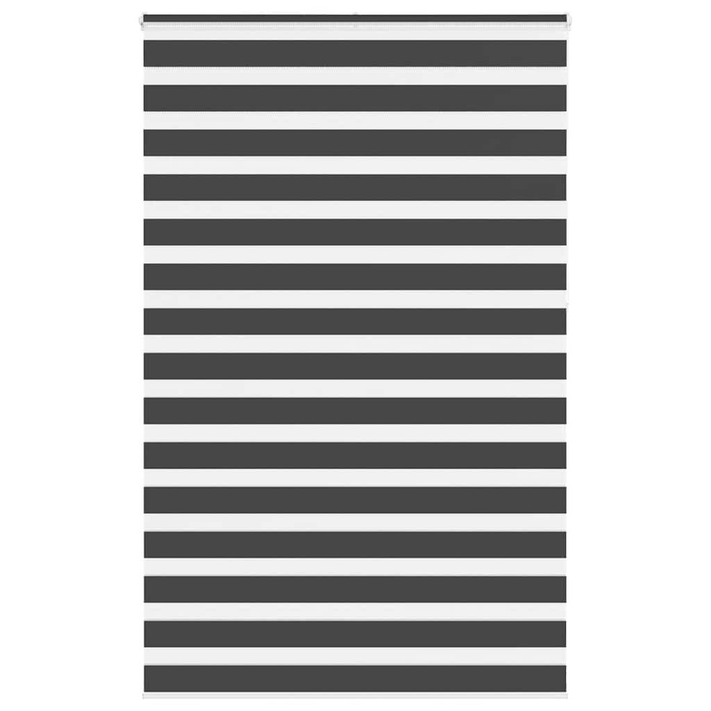 vidaXL Zebrarollo Schwarz 150x230 cm Stoffbreite 145,9 cm Polyester