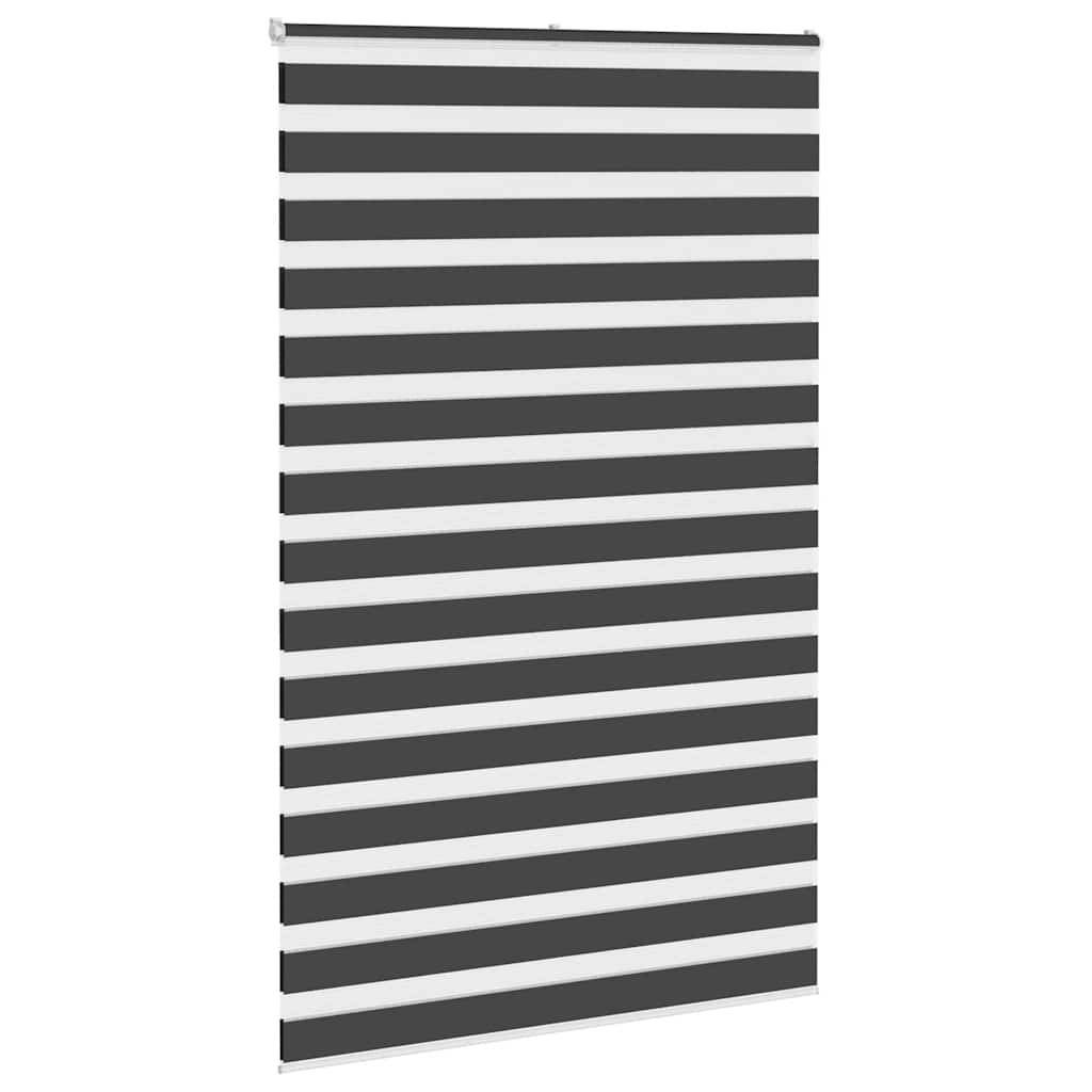 vidaXL Zebrarollo Schwarz 150x230 cm Stoffbreite 145,9 cm Polyester