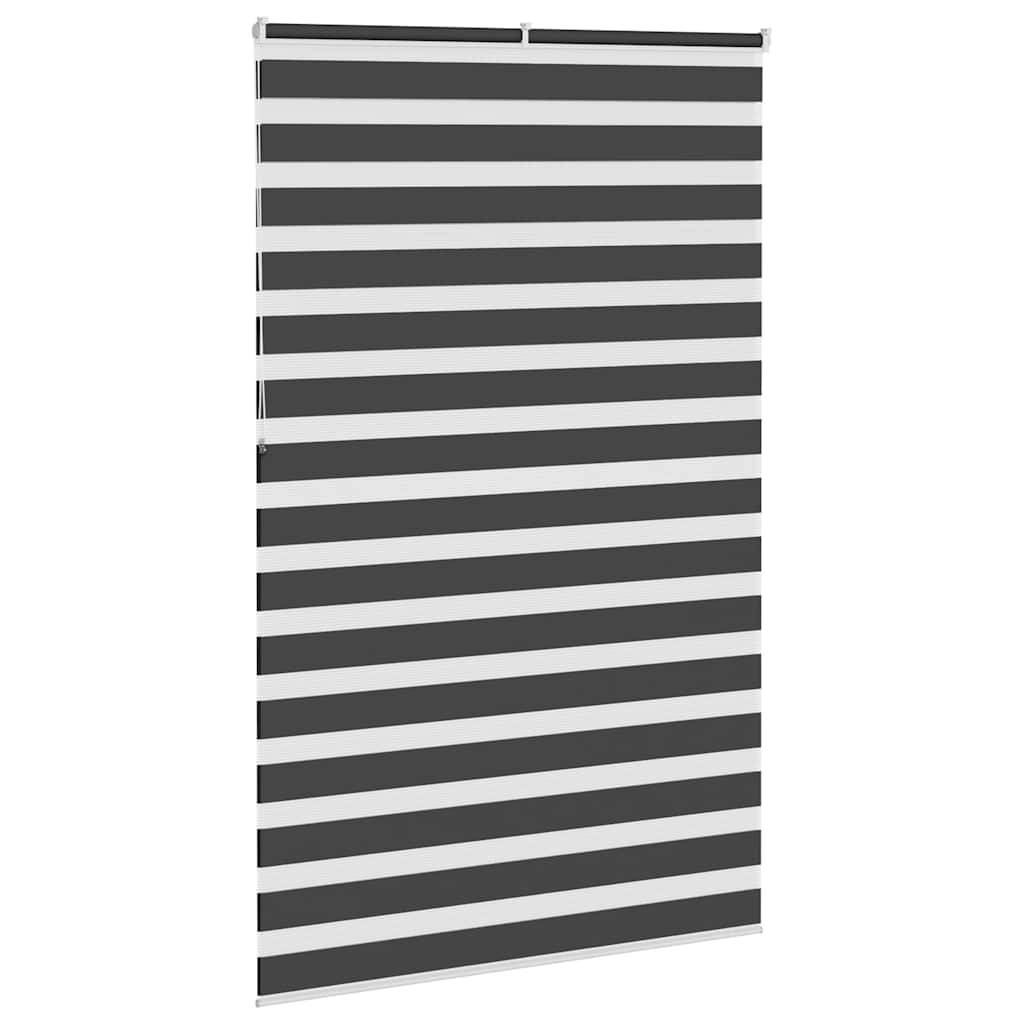 vidaXL Zebrarollo Schwarz 150x230 cm Stoffbreite 145,9 cm Polyester