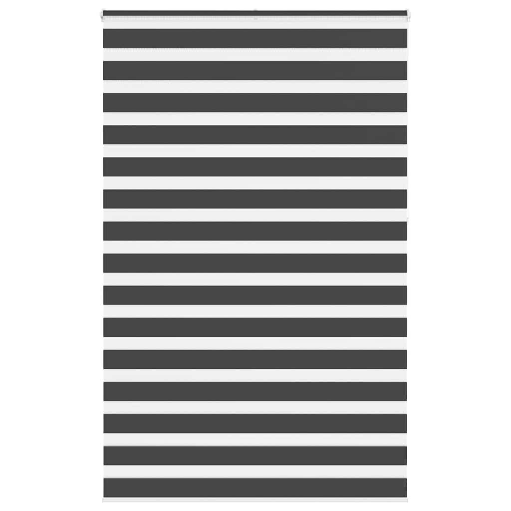vidaXL Zebrarollo Schwarz 140x230 cm Stoffbreite 135,9 cm Polyester