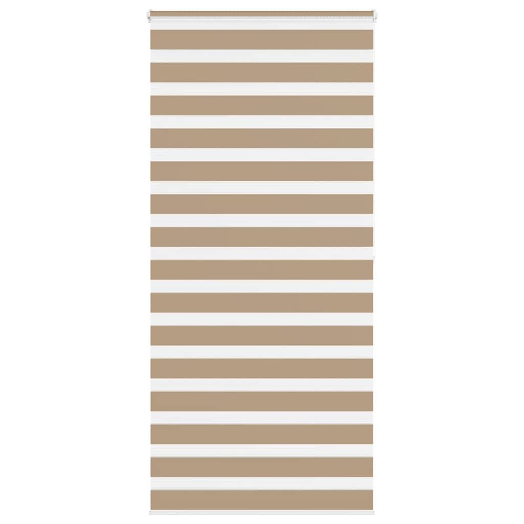 vidaXL Zebrarollo Sandbraun 100x200 cm Stoffbreite 95,9 cm Polyester