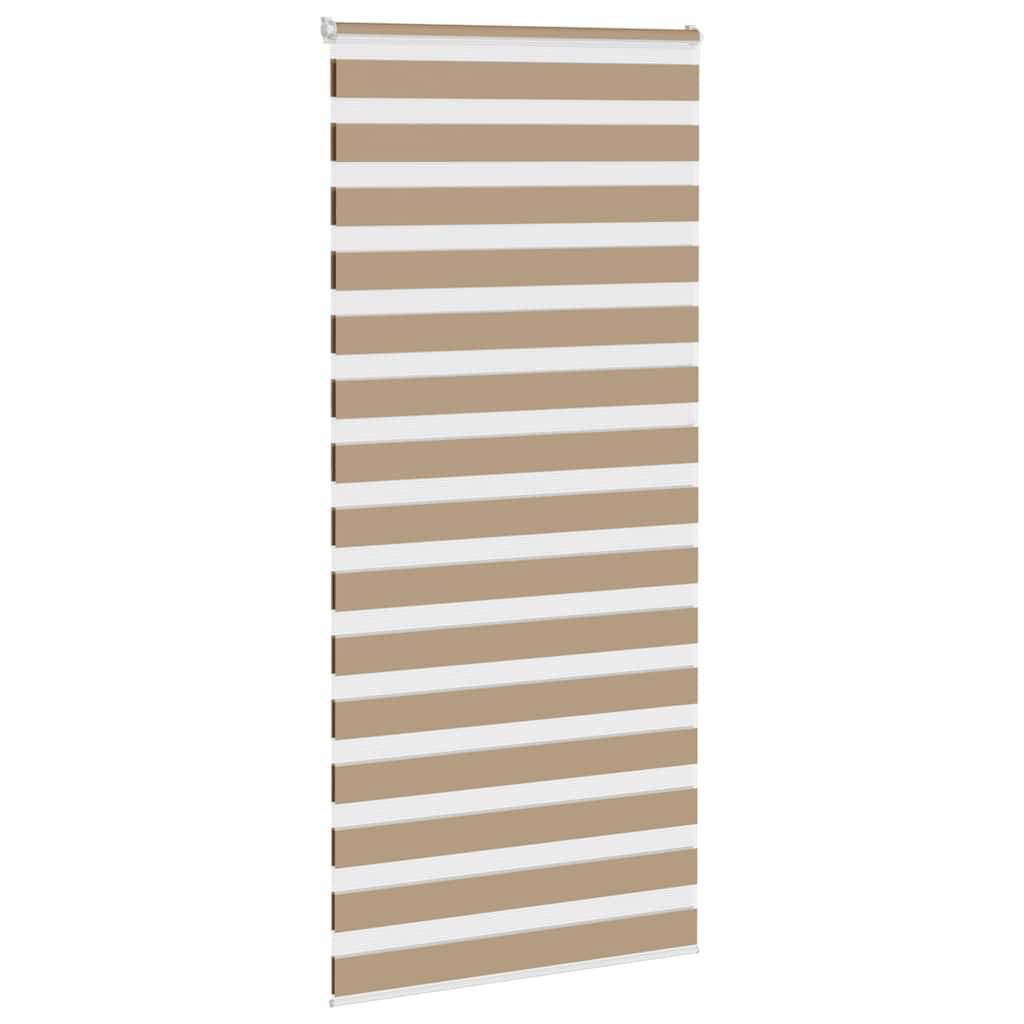 vidaXL Zebrarollo Sandbraun 95x230 cm Stoffbreite 90,9 cm Polyester