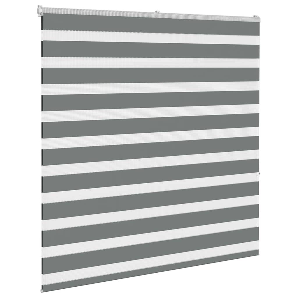vidaXL Zebrarollo Dunkelgrau 140x150 cm Stoffbreite 135,9 cm Polyester