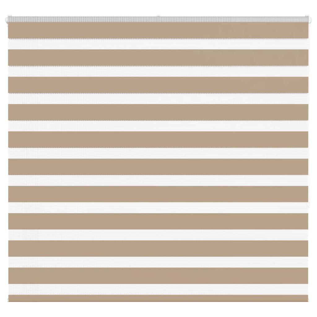 vidaXL Zebrarollo Sandbraun 165x150 cm Stoffbreite 160,9 cm Polyester