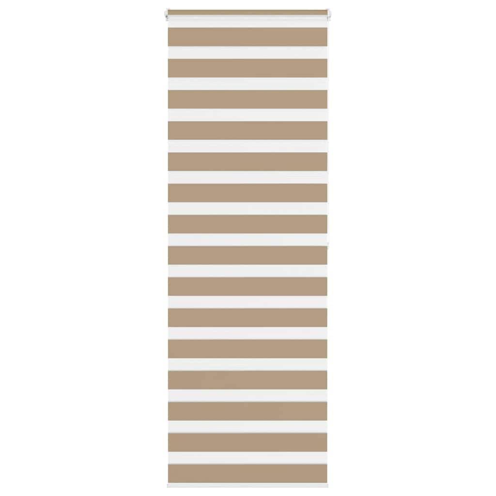 vidaXL Zebrarollo Sandbraun 85x200 cm Stoffbreite 80,9 cm Polyester