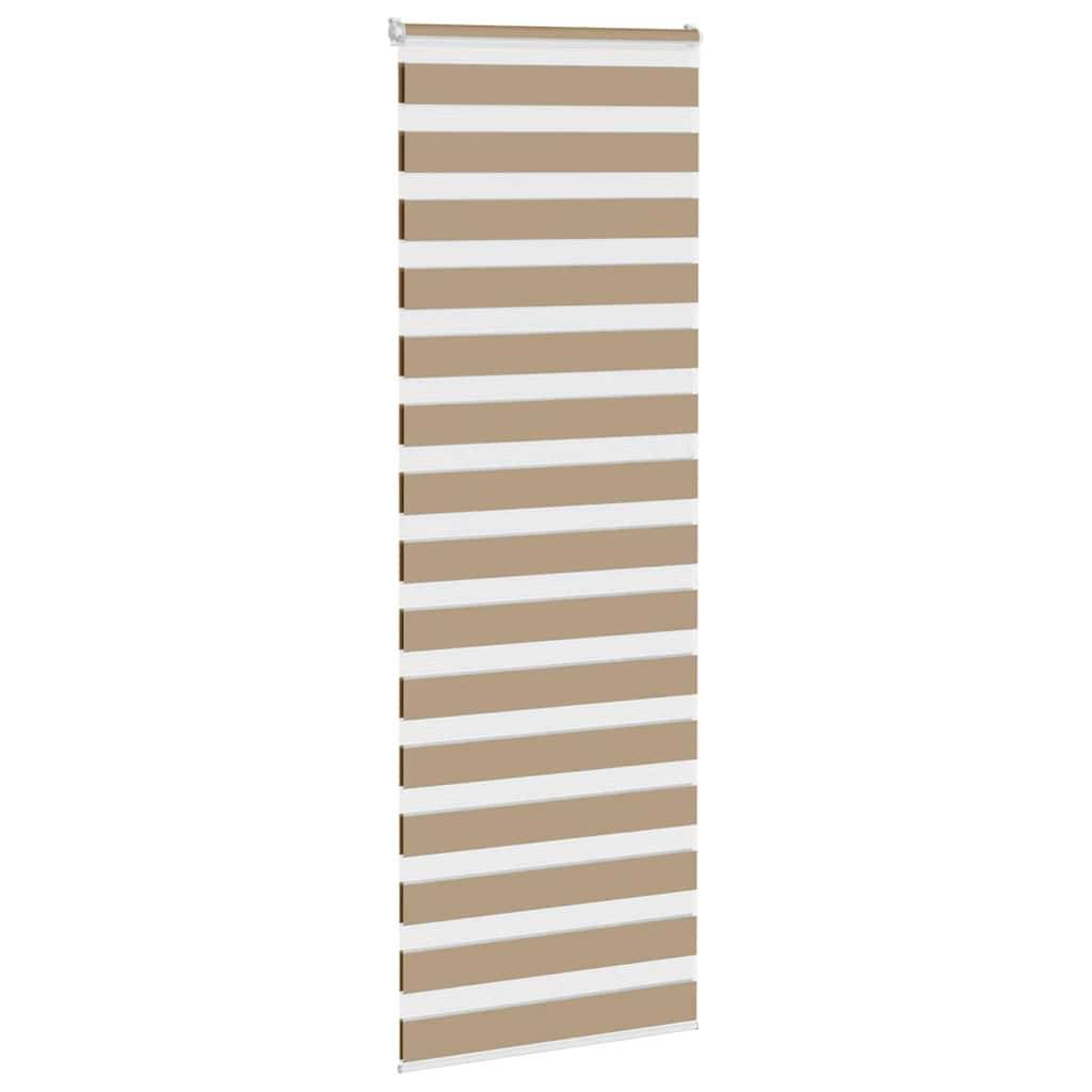 vidaXL Zebrarollo Sandbraun 75x230 cm Stoffbreite 70,9 cm Polyester
