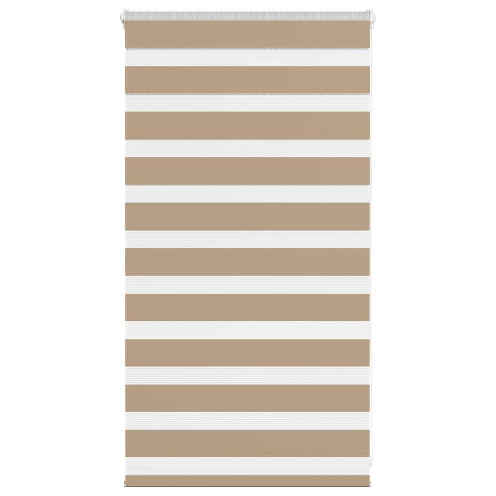 vidaXL Zebrarollo Sandbraun 70x100 cm Stoffbreite 65,9 cm Polyester