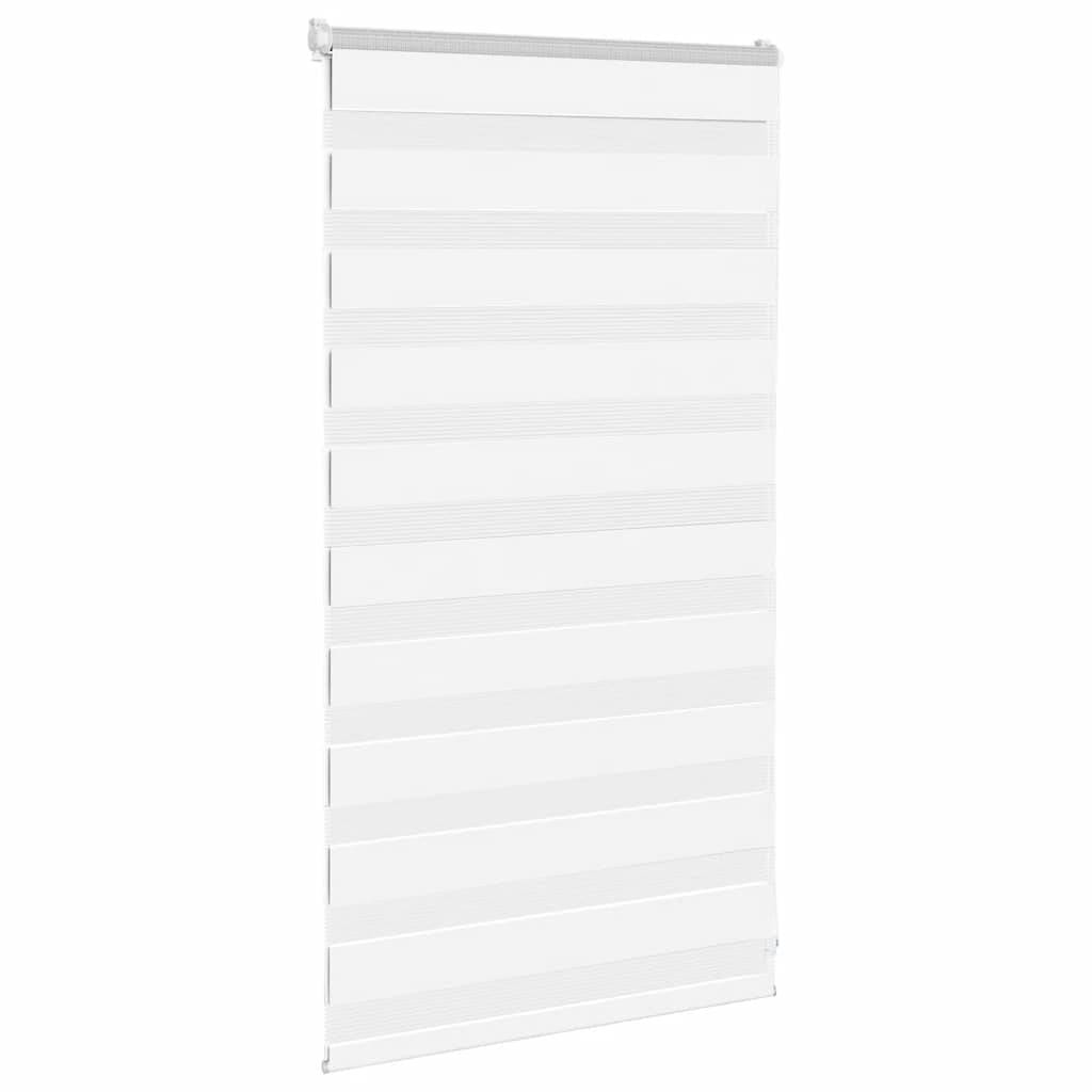 vidaXL Zebrarollo Weiß 75x100 cm Stoffbreite 70,9 cm Polyester