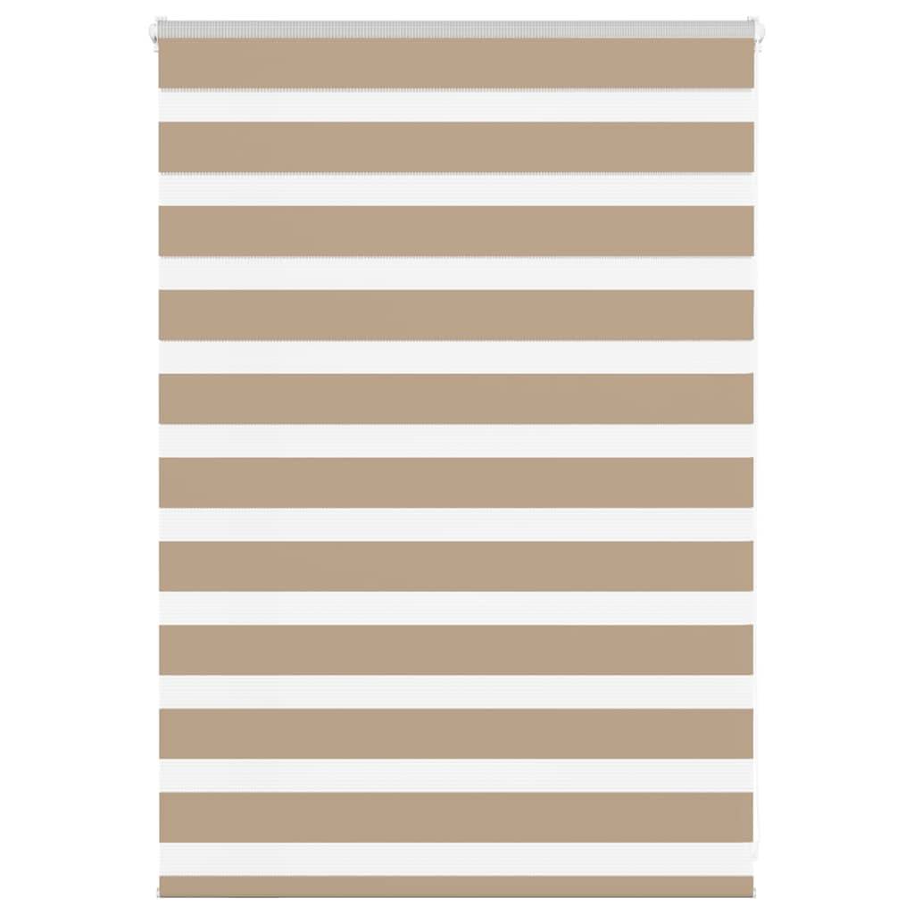 vidaXL Zebrarollo Sandbraun 115x100 cm Stoffbreite 110,9 cm Polyester