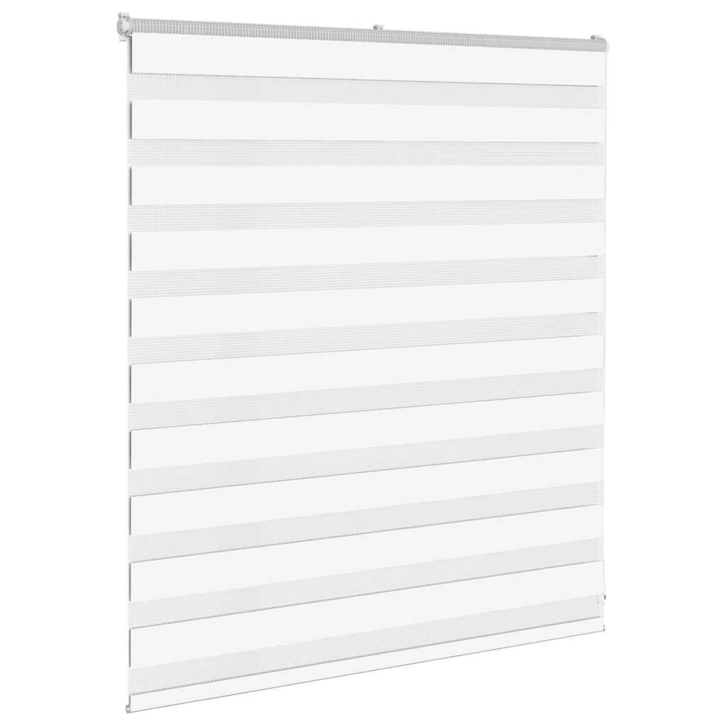 vidaXL Zebrarollo Weiß 120x100 cm Stoffbreite 115,9 cm Polyester
