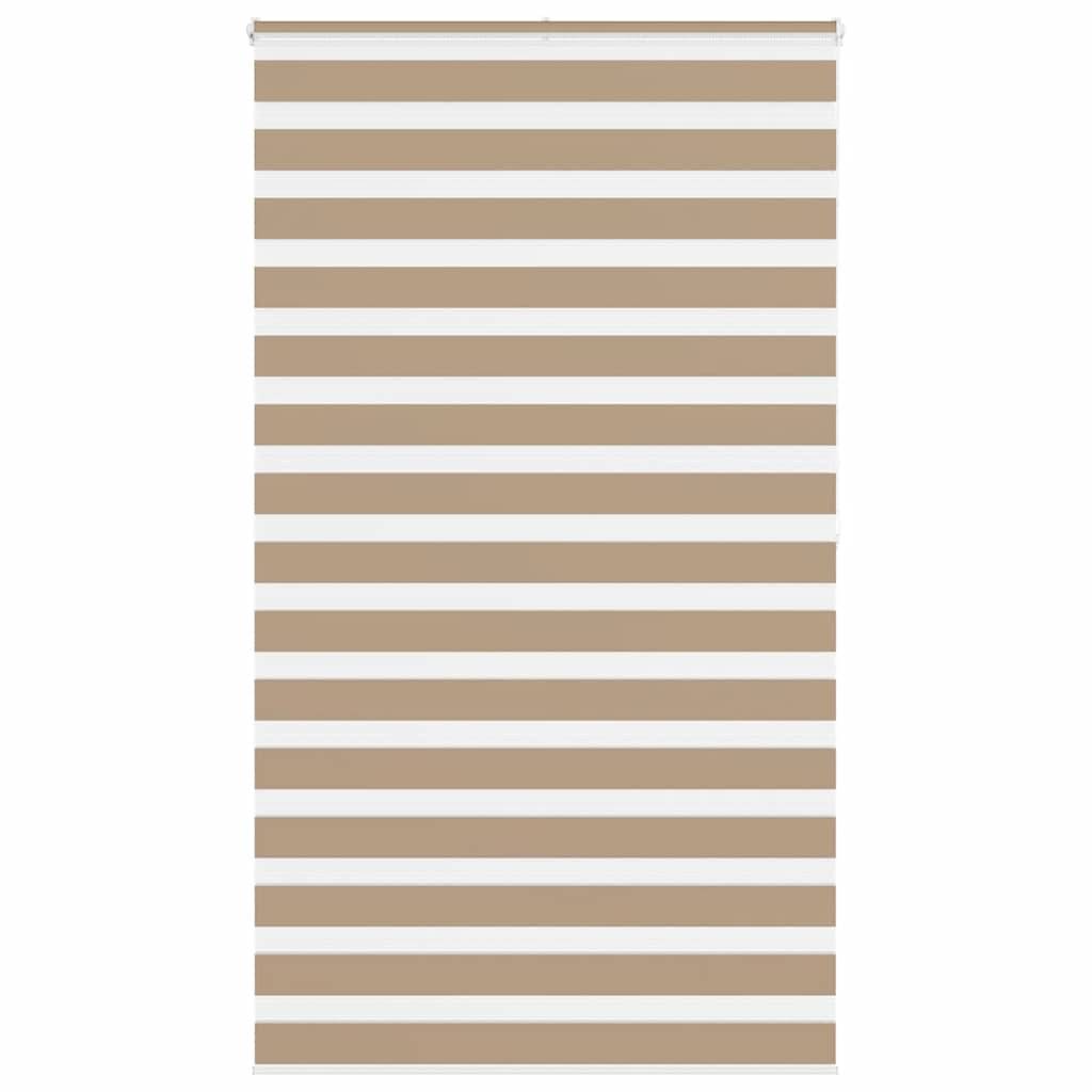 vidaXL Zebrarollo Sandbraun 125x200 cm Stoffbreite 120,9 cm Polyester