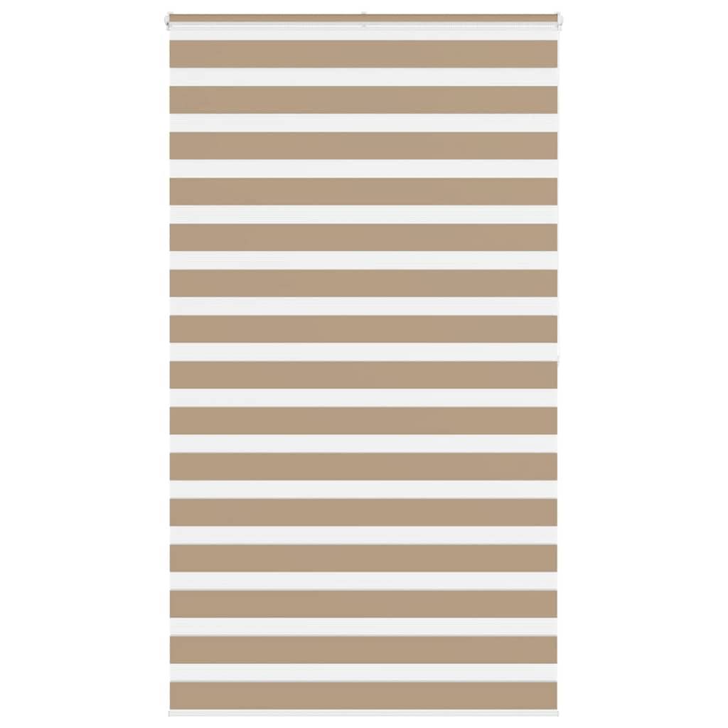 vidaXL Zebrarollo Sandbraun 130x200 cm Stoffbreite 125,9 cm Polyester