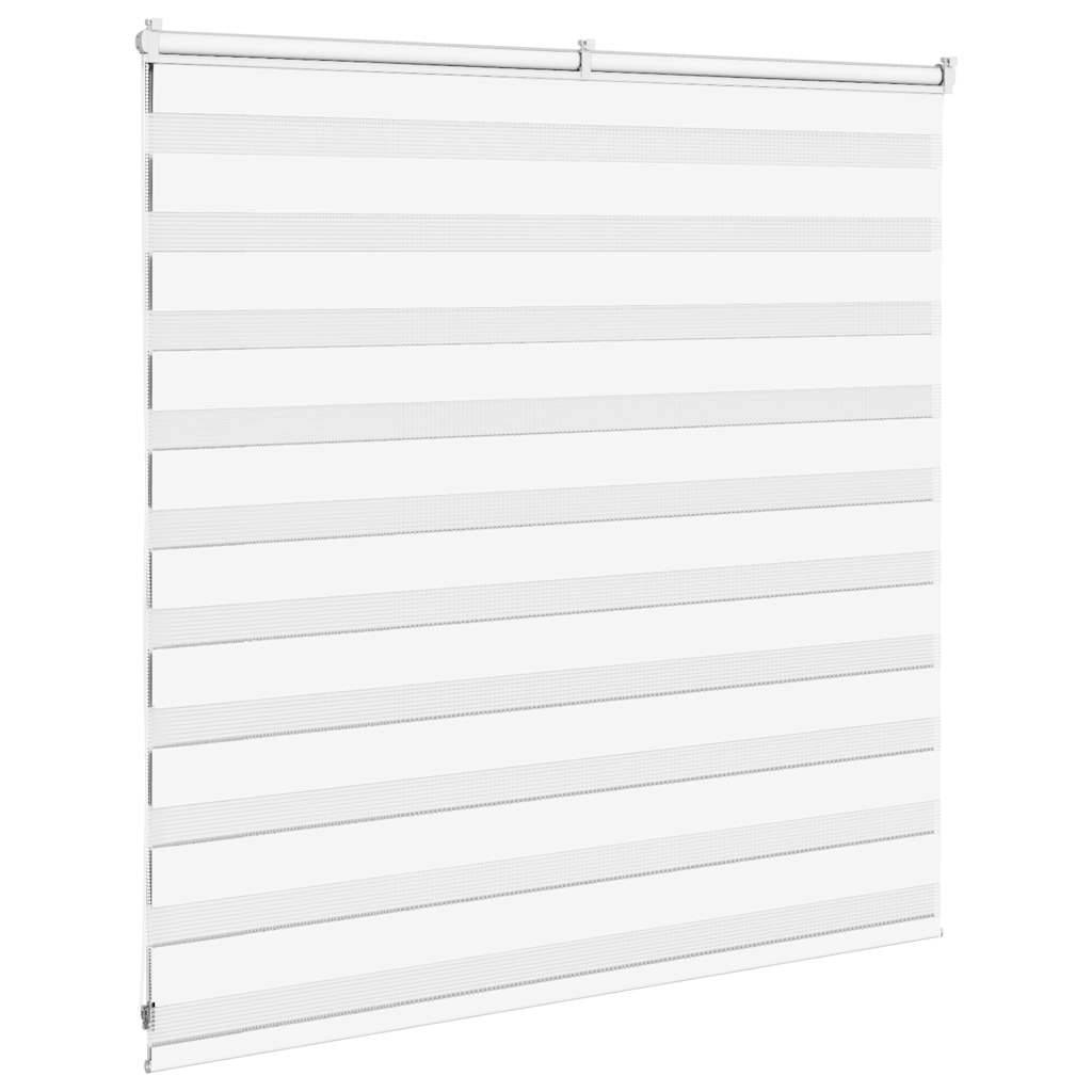 vidaXL Zebrarollo Weiß 145x100 cm Stoffbreite 140,9 cm Polyester