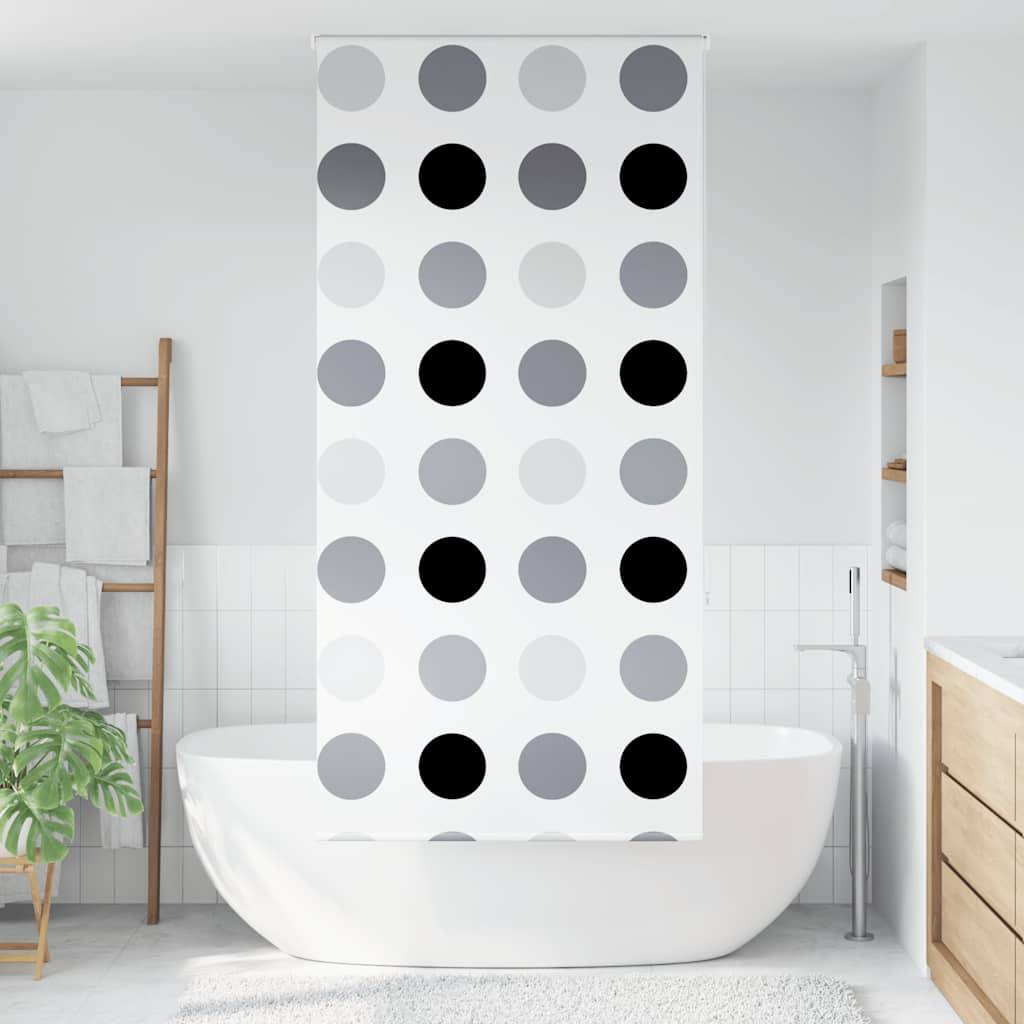 vidaXL Duschrollo 110x240 cm Stoffbreite 106 cm