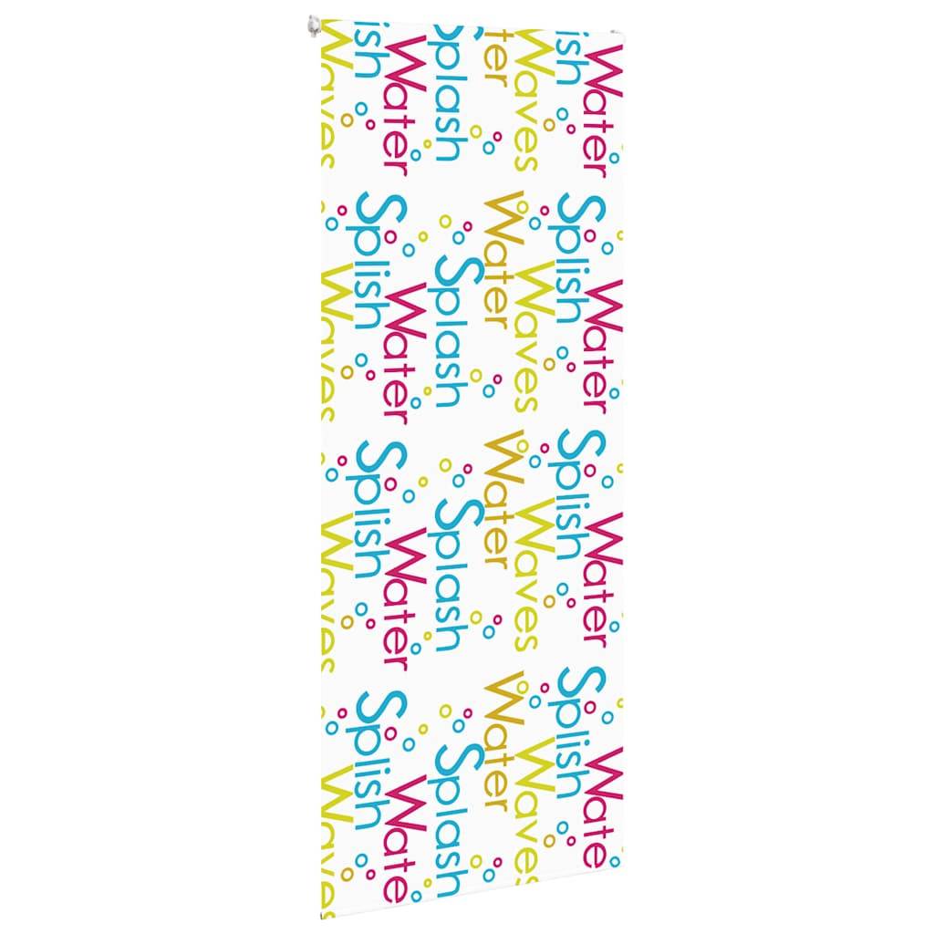 vidaXL Duschrollo 100x240 cm Stoffbreite 96 cm