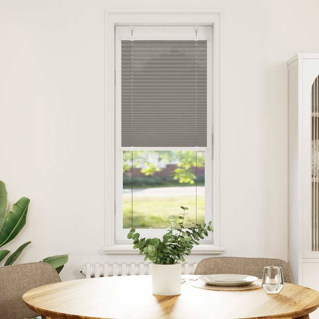 vidaXL Plissee Anthrazit 45x150 cm Stoffbreite 44,4 cm Polyester