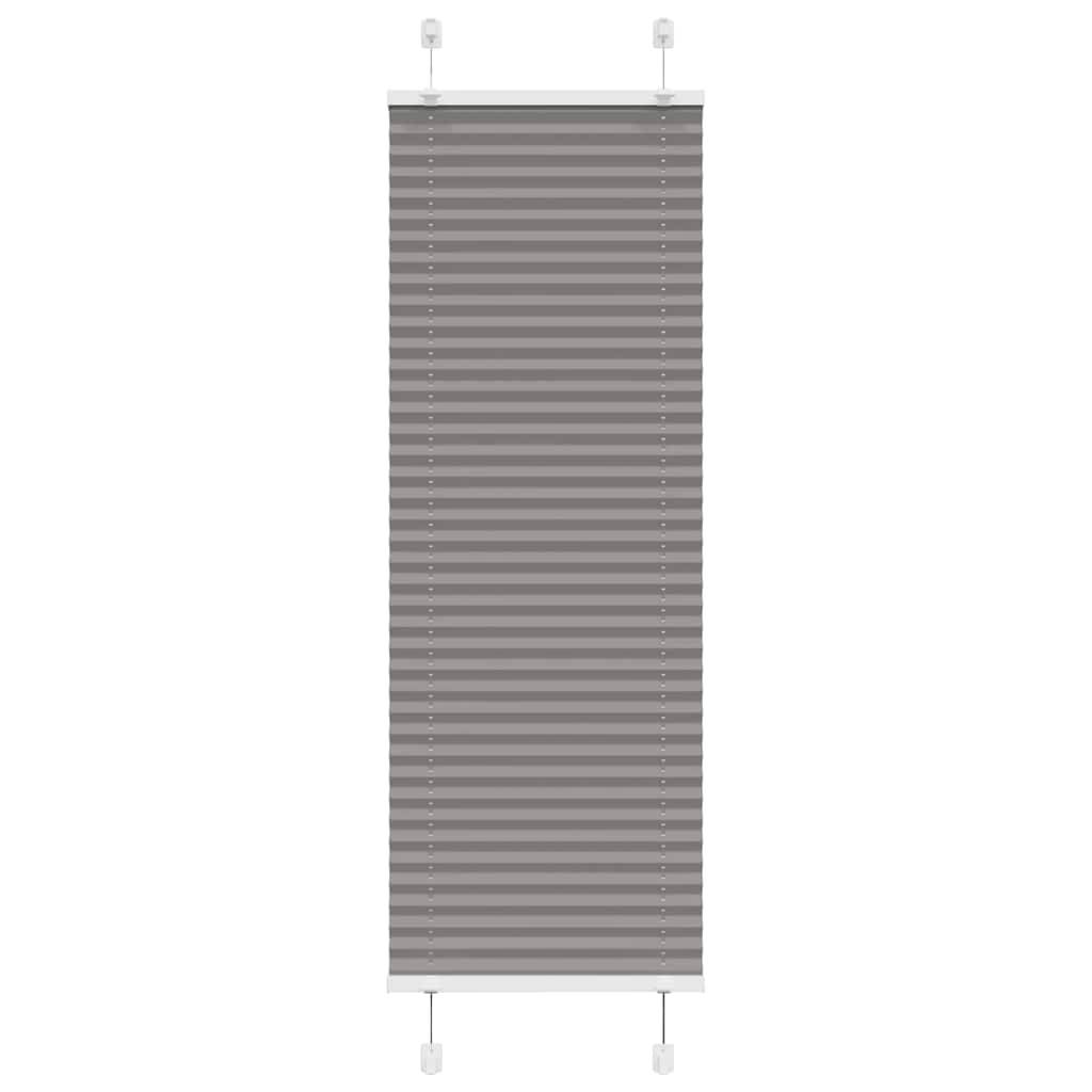 vidaXL Plissee Anthrazit 45x100 cm Stoffbreite 44,4 cm Polyester