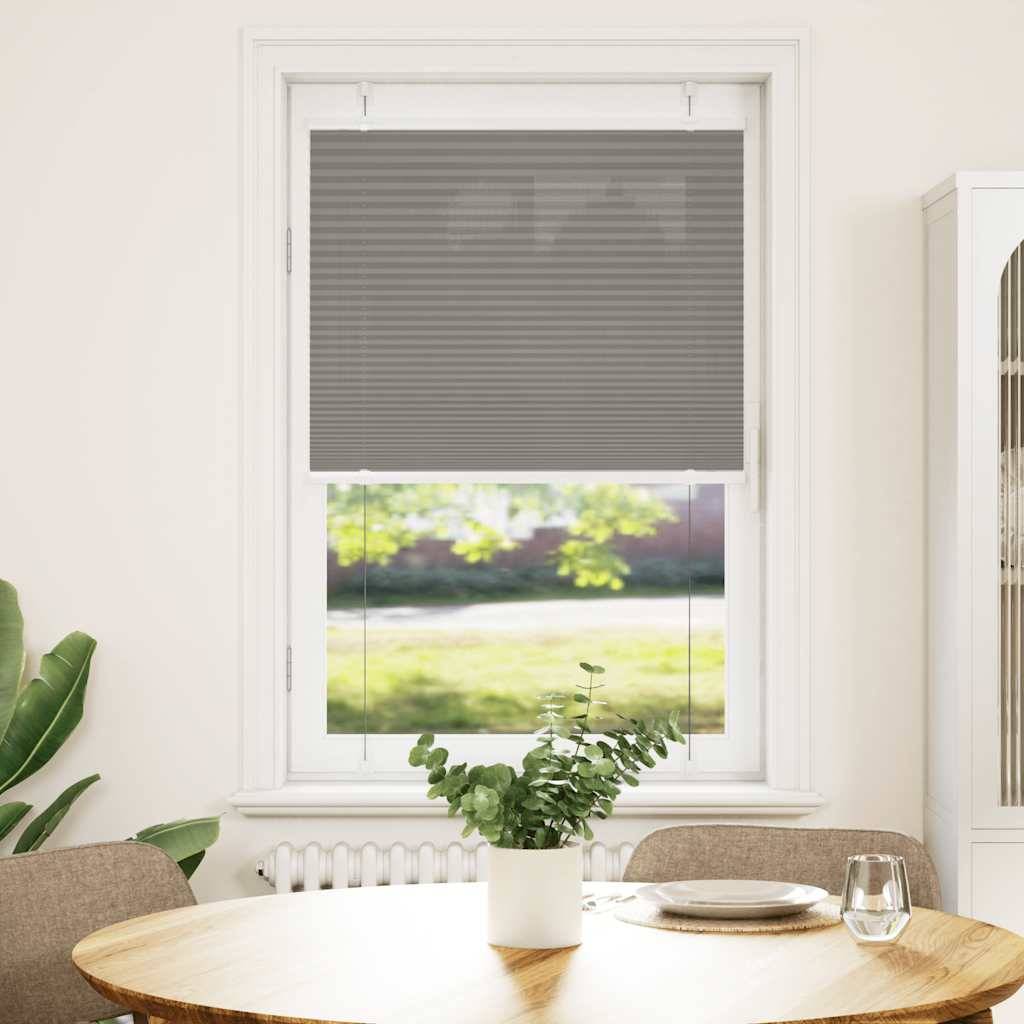 vidaXL Plissee Anthrazit 75x150 cm Stoffbreite 74,4 cm Polyester