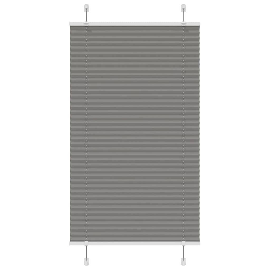vidaXL Plissee Anthrazit 70x100 cm Stoffbreite 69,4 cm Polyester