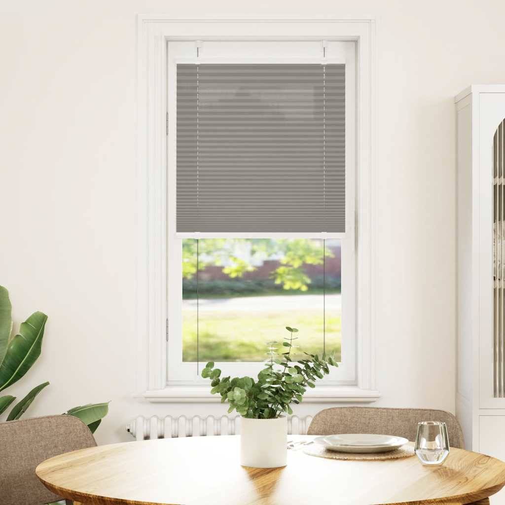 vidaXL Plissee Anthrazit 60x100 cm Stoffbreite 59,4 cm Polyester