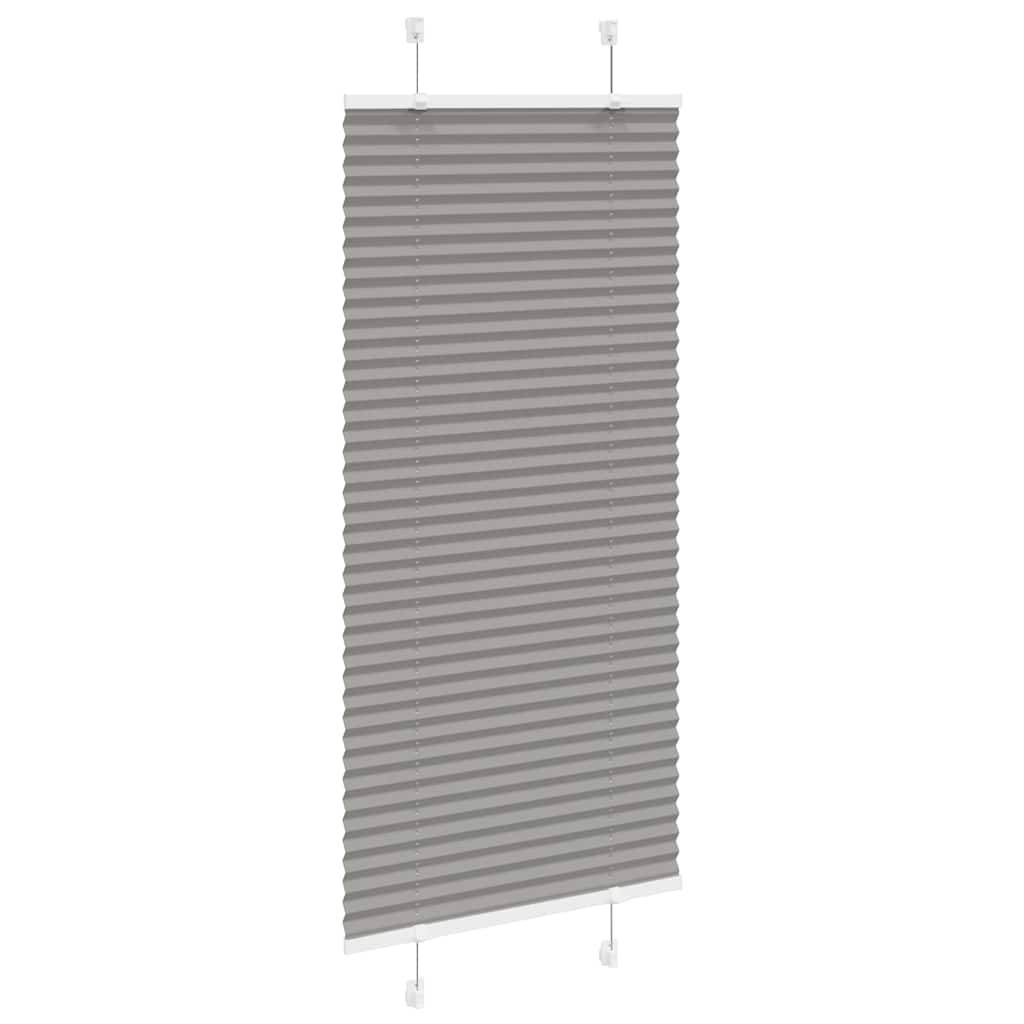 vidaXL Plissee Anthrazit 60x100 cm Stoffbreite 59,4 cm Polyester
