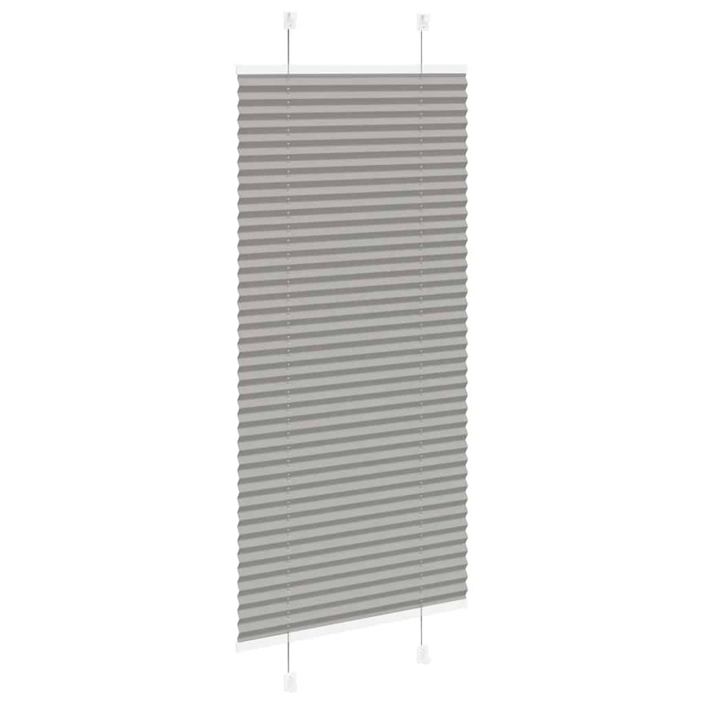vidaXL Plissee Anthrazit 55x100 cm Stoffbreite 54,4 cm Polyester