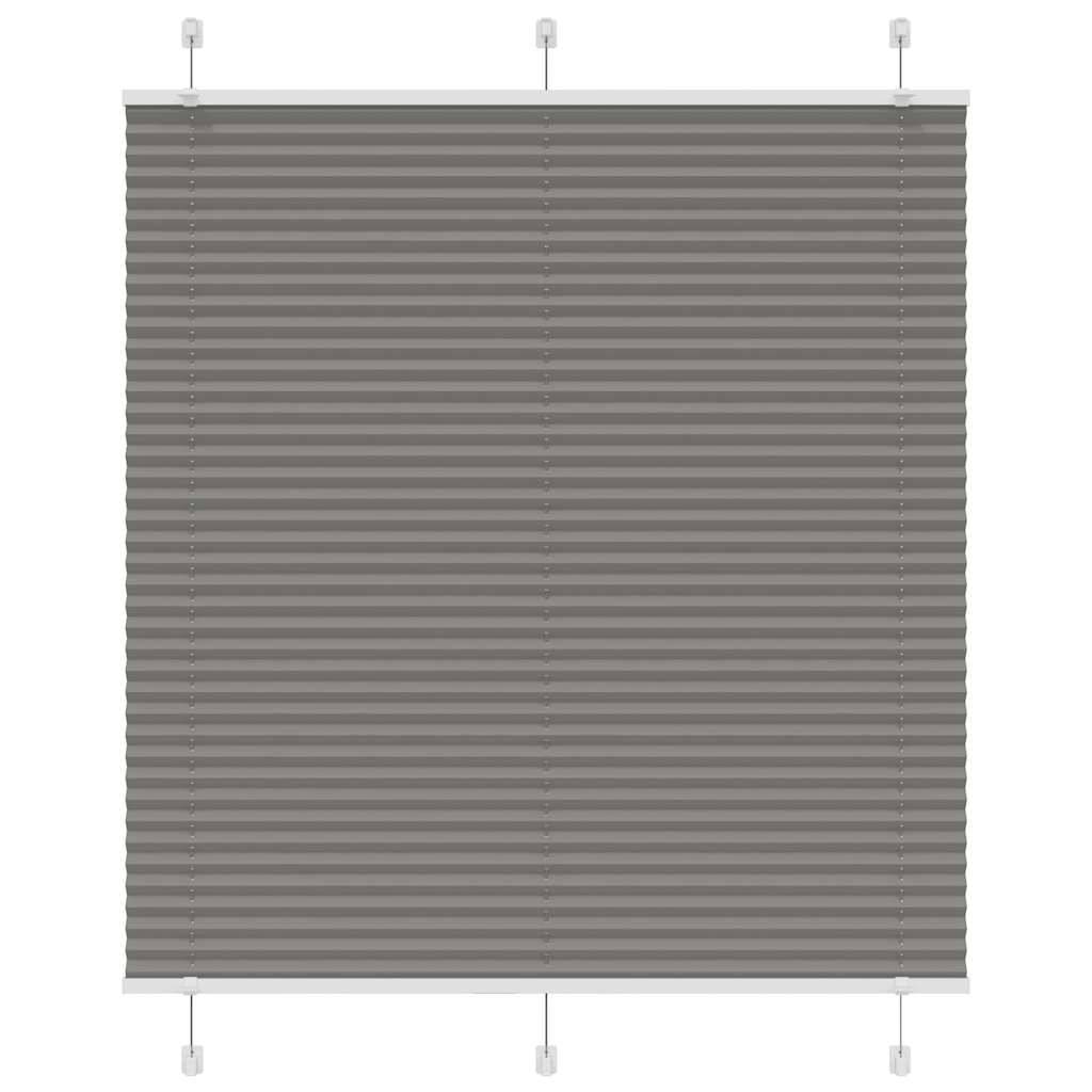 vidaXL Plissee Anthrazit 115x100 cm Stoffbreite 114,4 cm Polyester