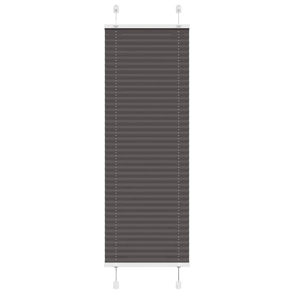 vidaXL Plissee Schwarz 45x100 cm Stoffbreite 44,4 cm Polyester