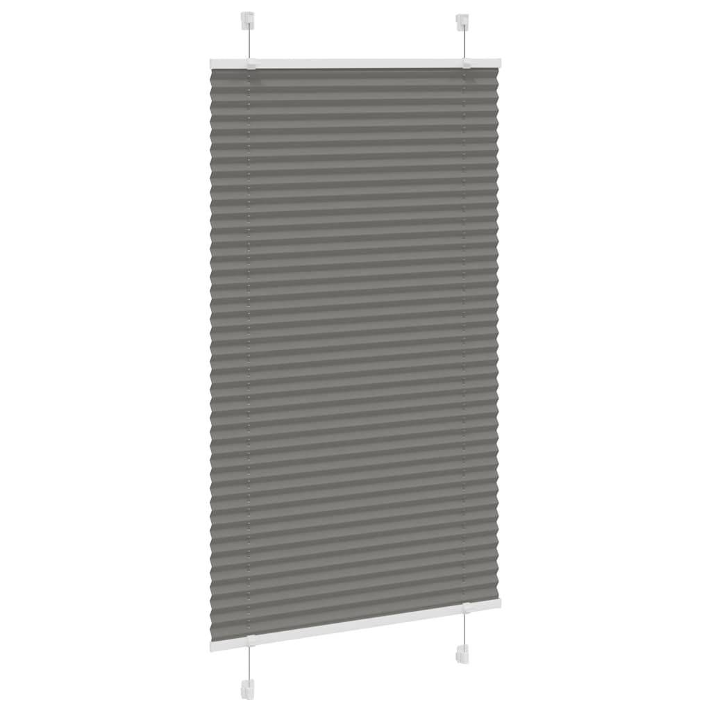 vidaXL Plissee Anthrazit 80x150 cm Stoffbreite 79,4 cm Polyester