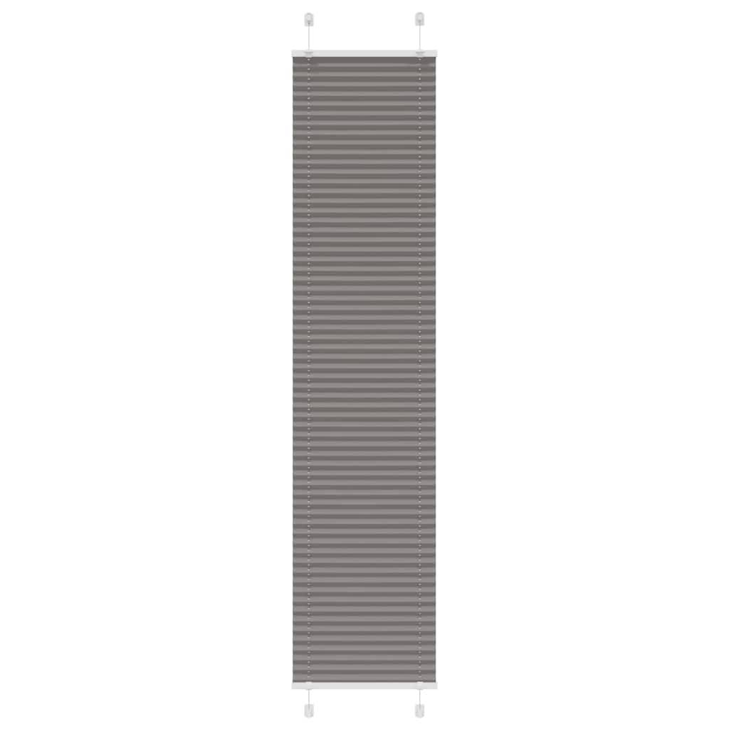 vidaXL Plissee Anthrazit 40x200 cm Stoffbreite 39,4 cm Polyester
