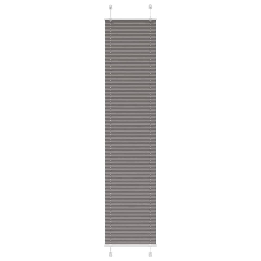vidaXL Plissee Anthrazit 50x200 cm Stoffbreite 49,4 cm Polyester