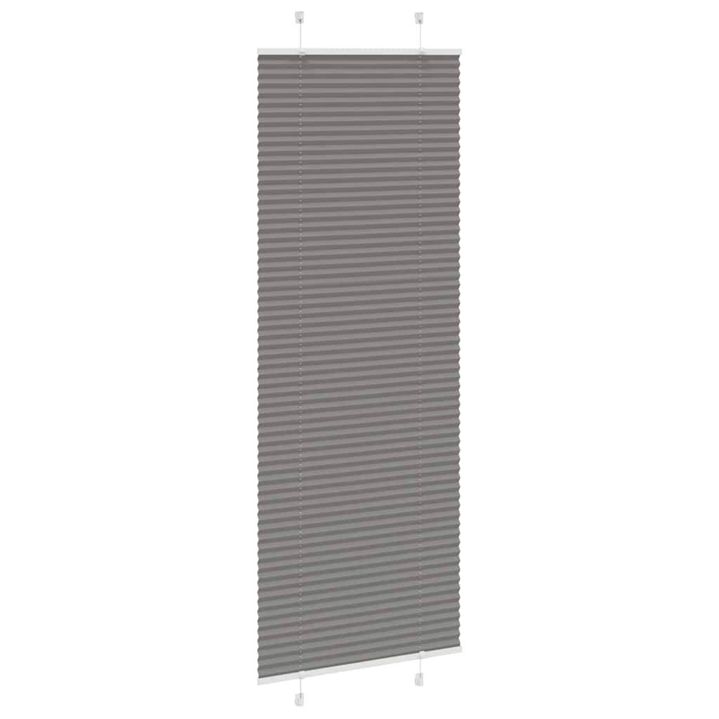 vidaXL Plissee Anthrazit 70x200 cm Stoffbreite 69,4 cm Polyester