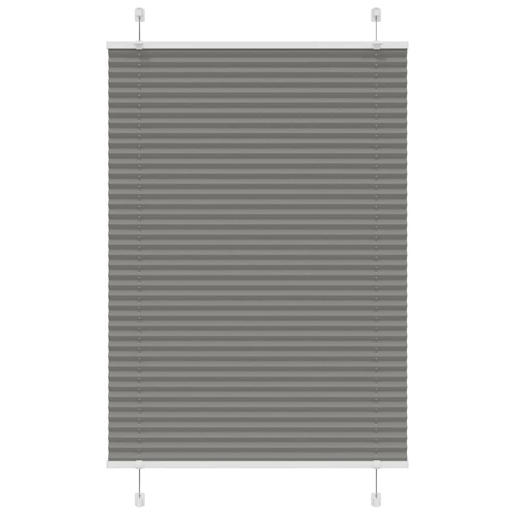 vidaXL Plissee Anthrazit 90x150 cm Stoffbreite 89,4 cm Polyester