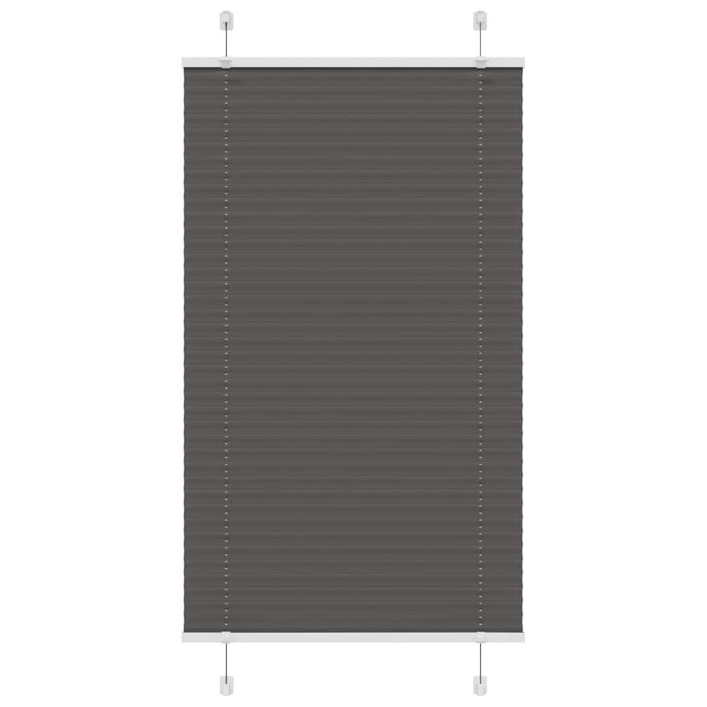 vidaXL Plissee Schwarz 70x150 cm Stoffbreite 69,4 cm Polyester