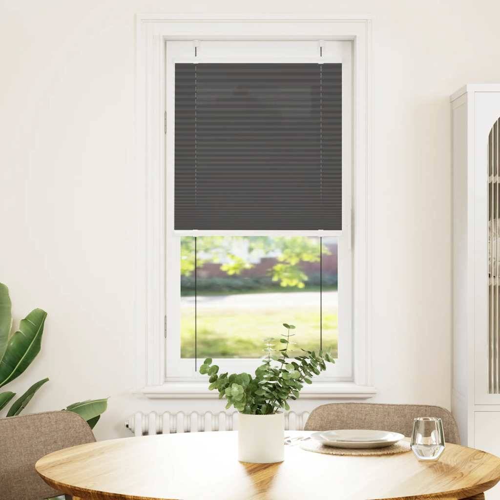 vidaXL Plissee Schwarz 60x100 cm Stoffbreite 59,4 cm Polyester
