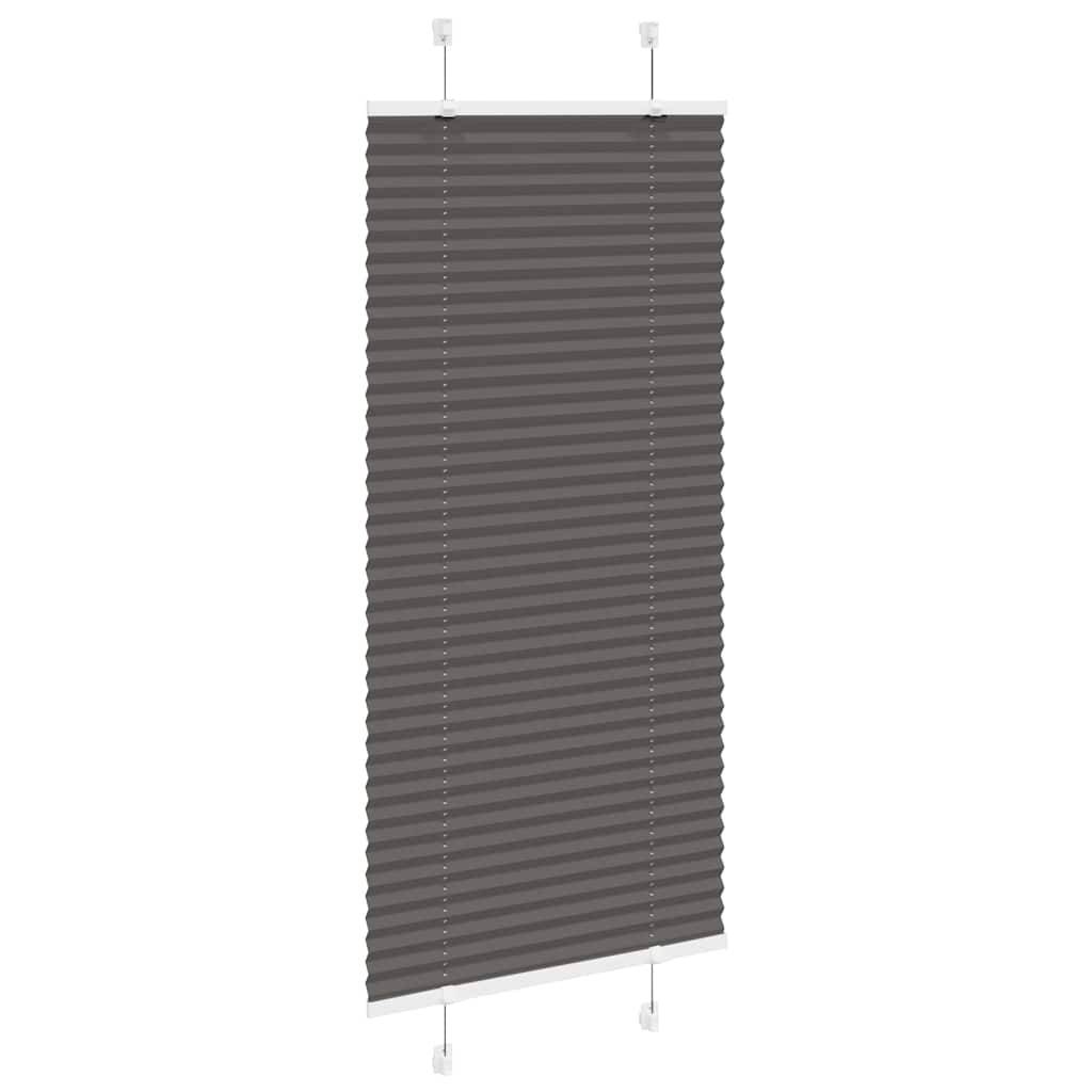 vidaXL Plissee Schwarz 65x150 cm Stoffbreite 64,4 cm Polyester