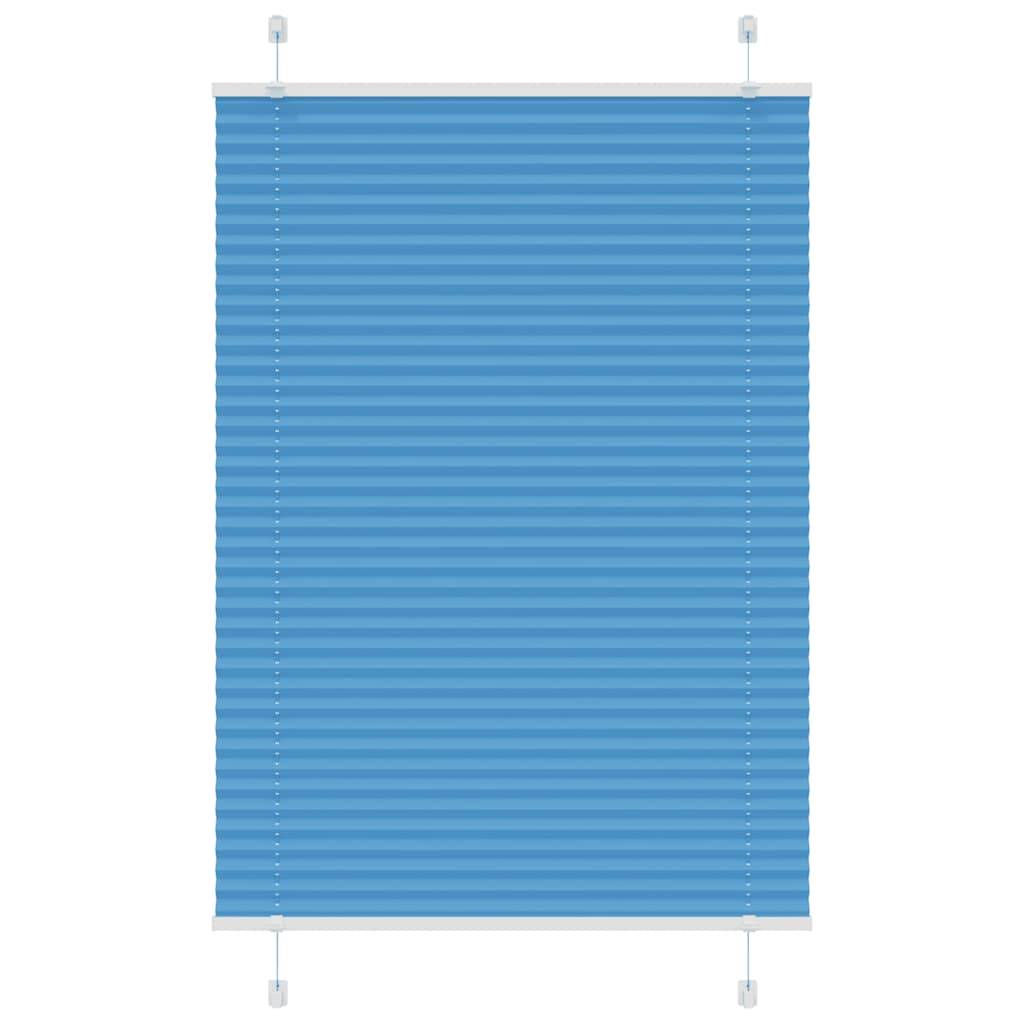 vidaXL Plissee Blau 95x150 cm Stoffbreite 94,4 cm Polyester