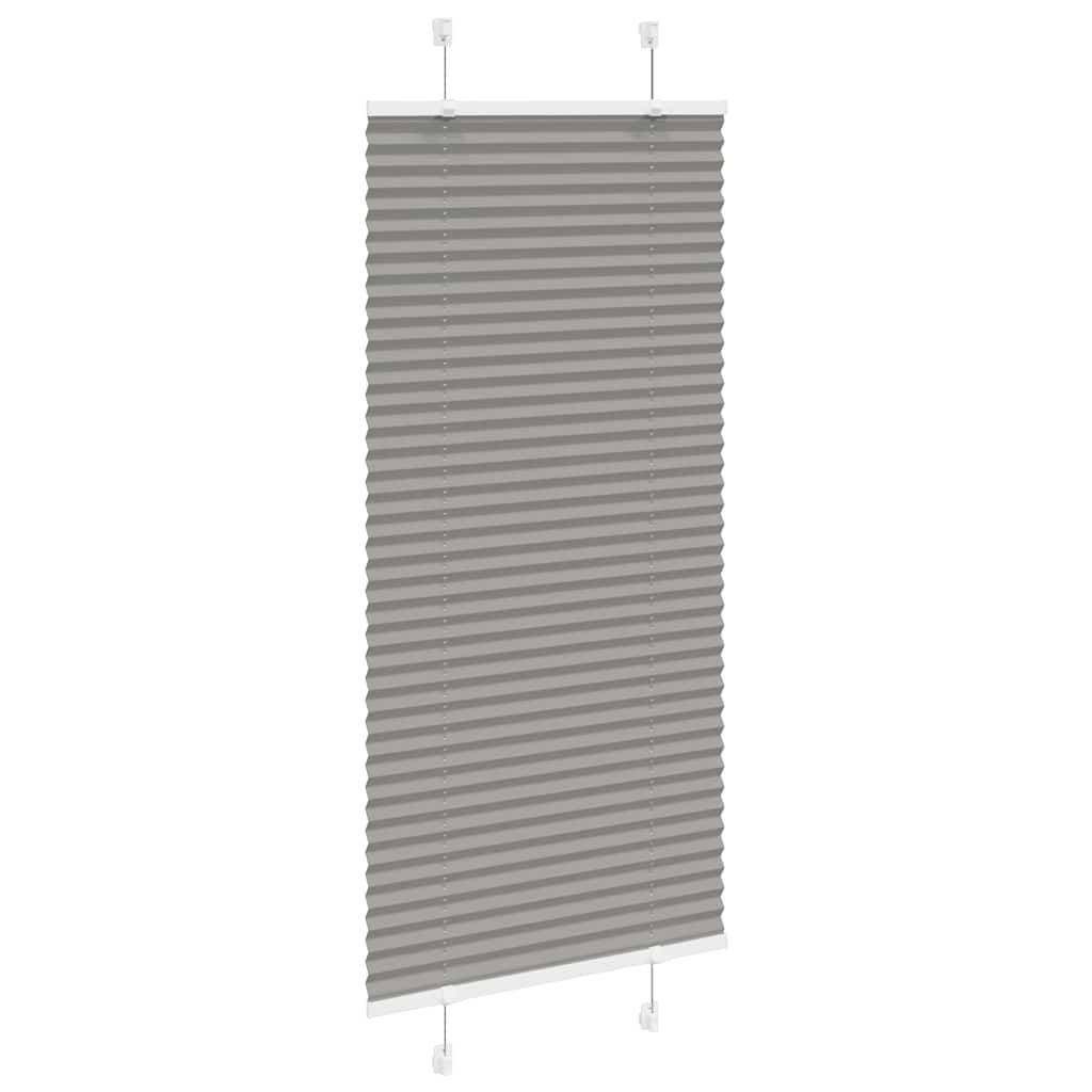 vidaXL Plissee Anthrazit 65x150 cm Stoffbreite 64,4 cm Polyester