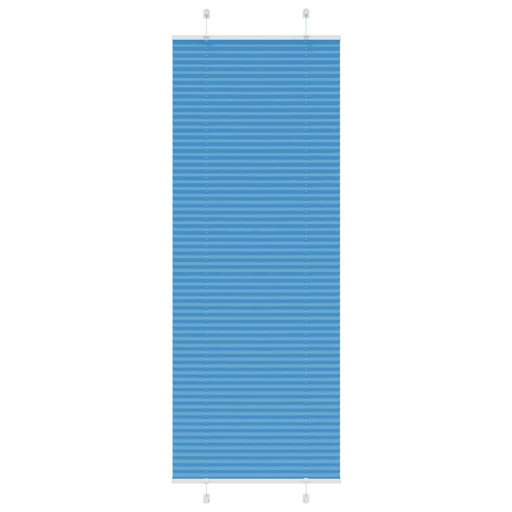 vidaXL Plissee Blau 70x200 cm Stoffbreite 69,4 cm Polyester