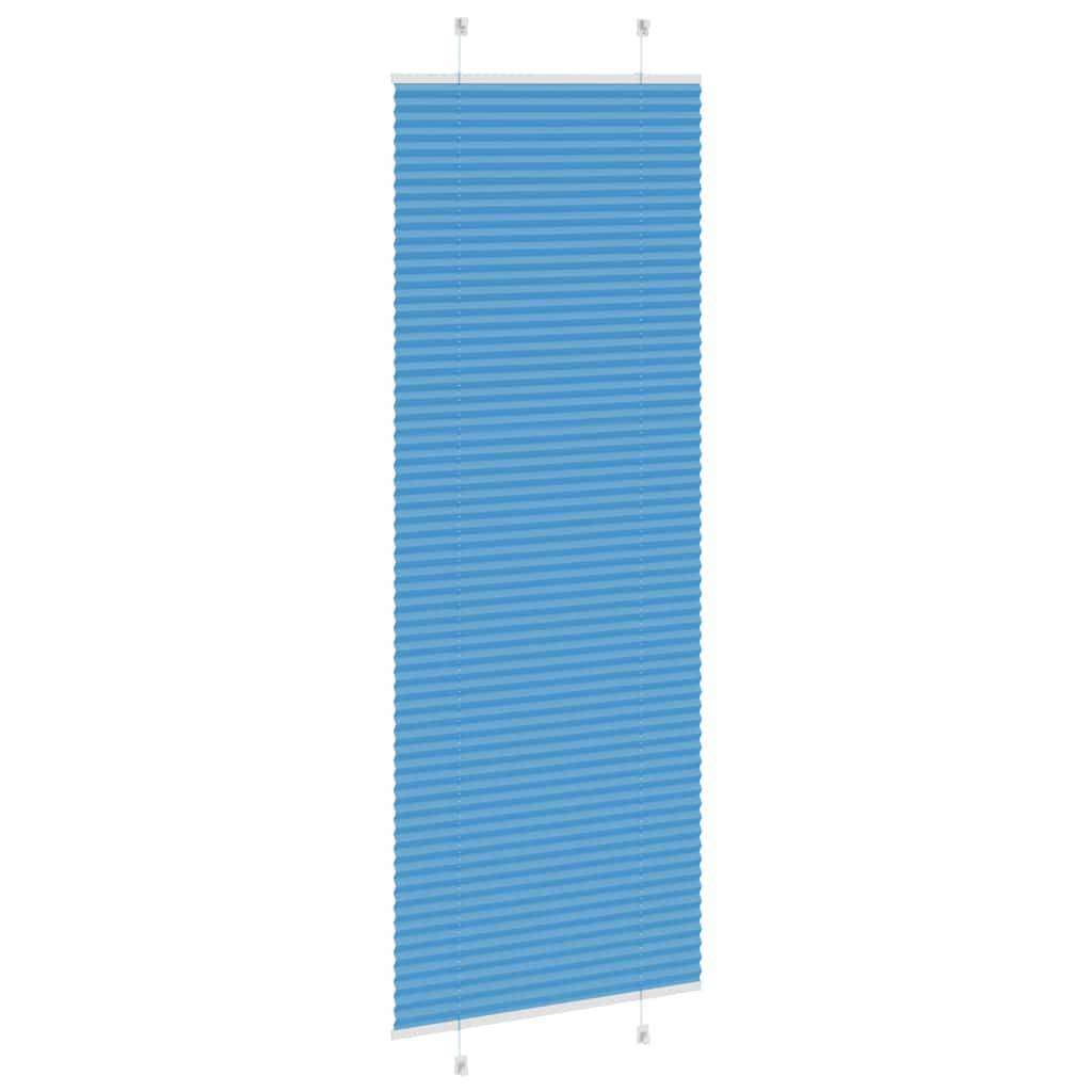 vidaXL Plissee Blau 70x200 cm Stoffbreite 69,4 cm Polyester