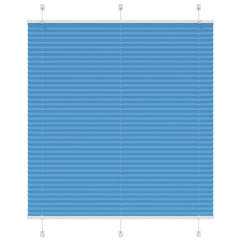 vidaXL Plissee Blau 115x150 cm Stoffbreite 114,4 cm Polyester
