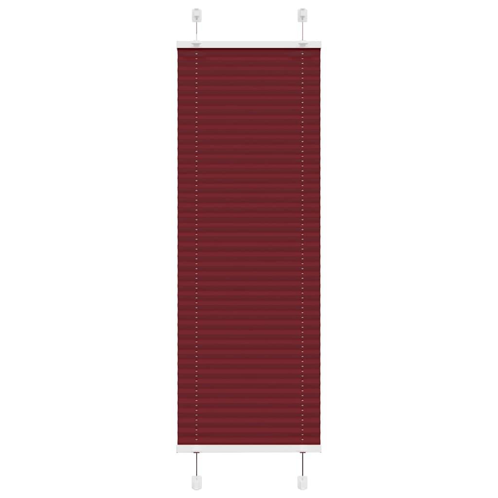 vidaXL Plissee Bordeauxrot 50x100 cm Stoffbreite 49,4 cm Polyester
