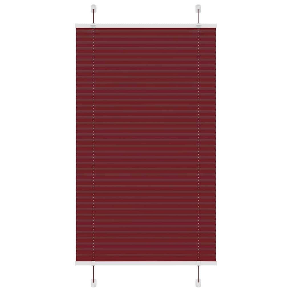 vidaXL Plissee Bordeauxrot 70x150 cm Stoffbreite 69,4 cm Polyester