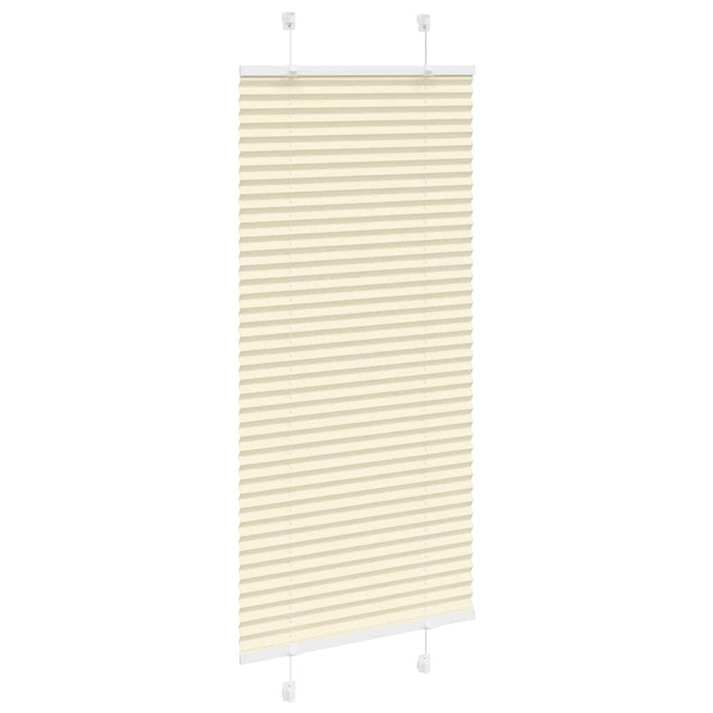 vidaXL Plissee Creme 65x150 cm Stoffbreite 64,4 cm Polyester