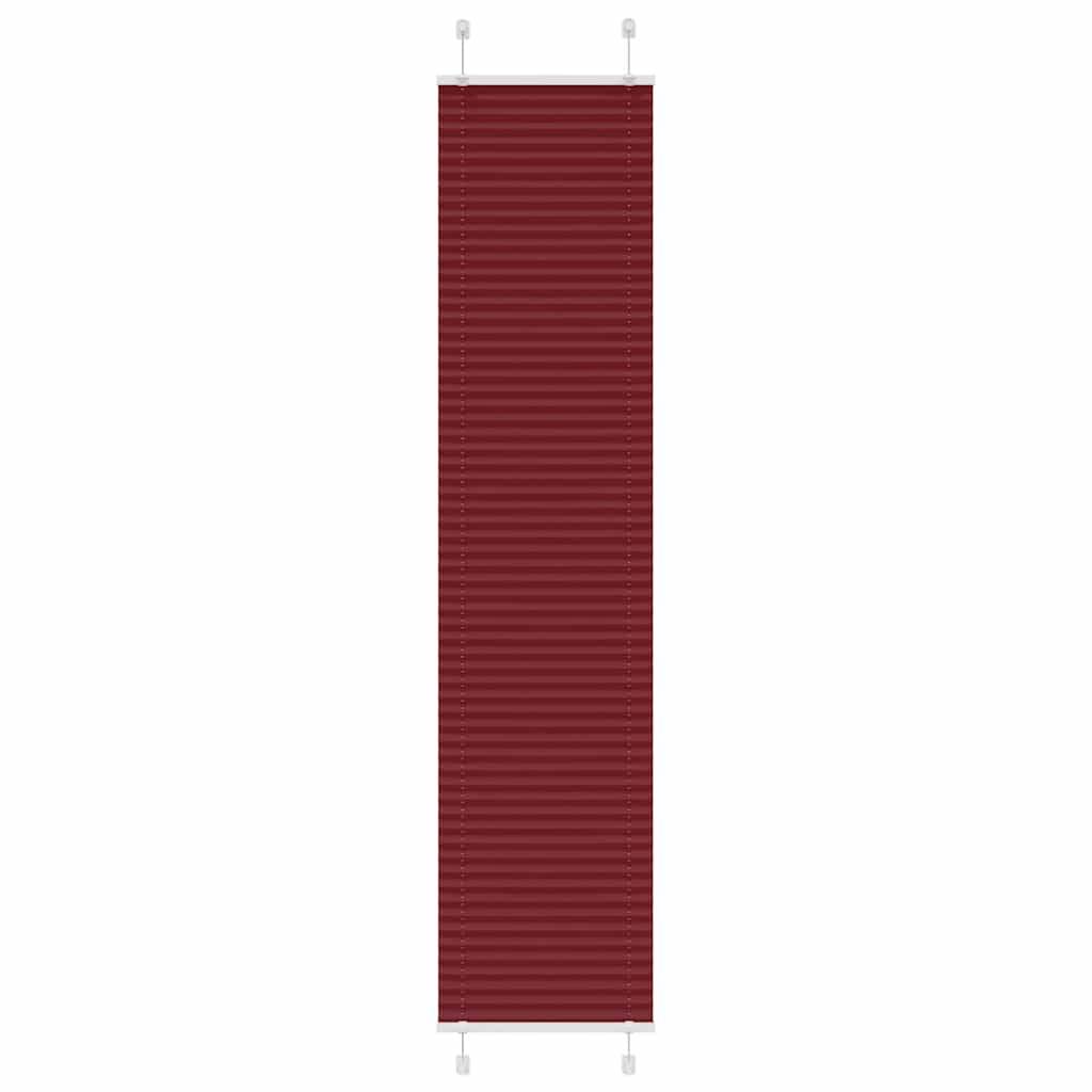 vidaXL Plissee Bordeauxrot 45x200 cm Stoffbreite 44,4 cm Polyester