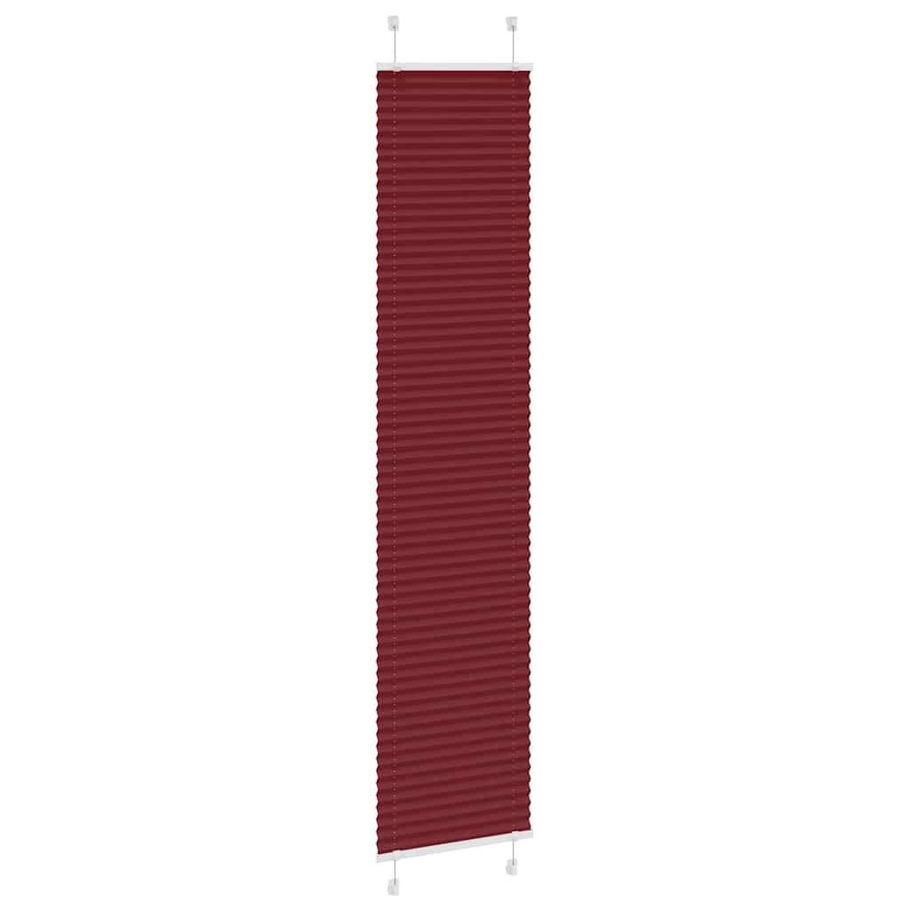 vidaXL Plissee Bordeauxrot 45x200 cm Stoffbreite 44,4 cm Polyester