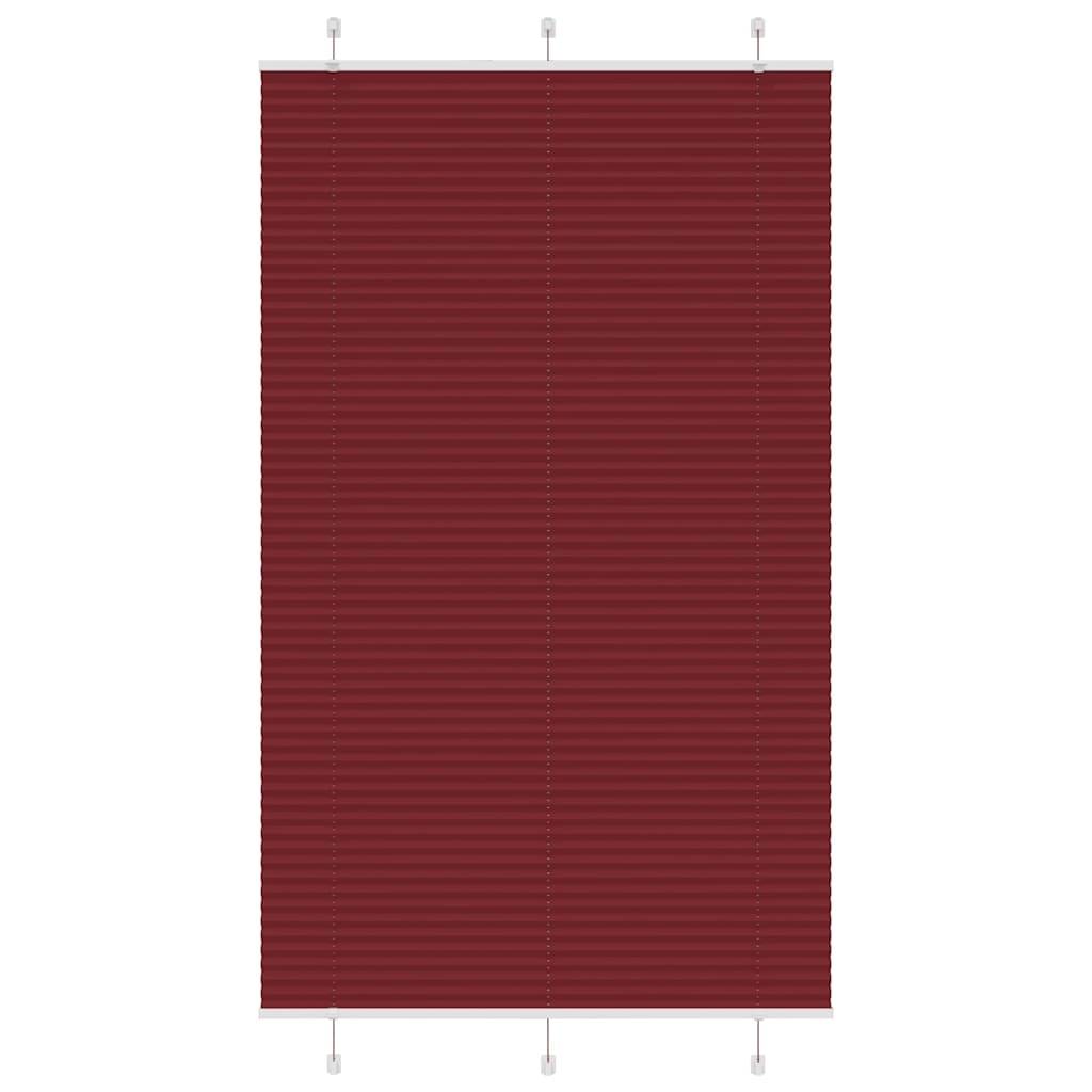 vidaXL Plissee Bordeauxrot 115x200 cm Stoffbreite 114,4 cm Polyester