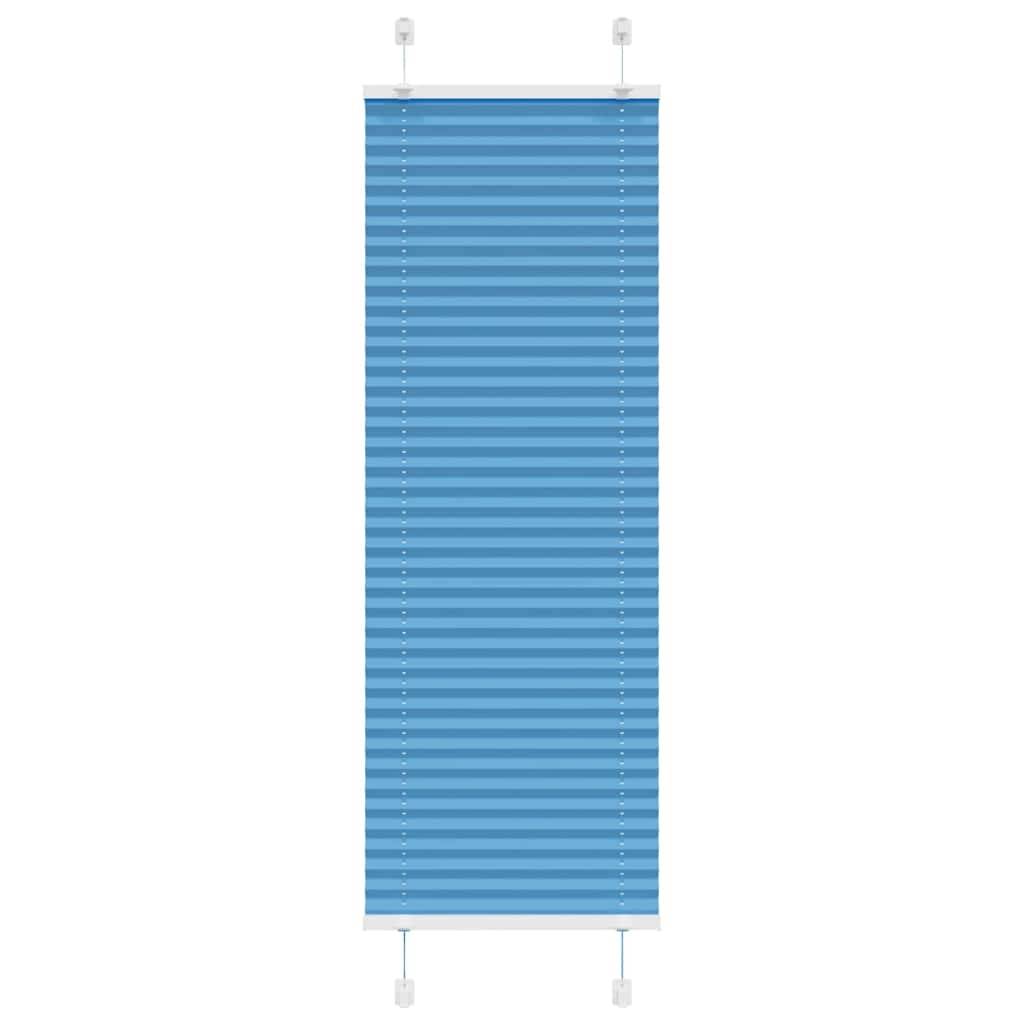 vidaXL Plissee Blau 45x150 cm Stoffbreite 44,4 cm Polyester